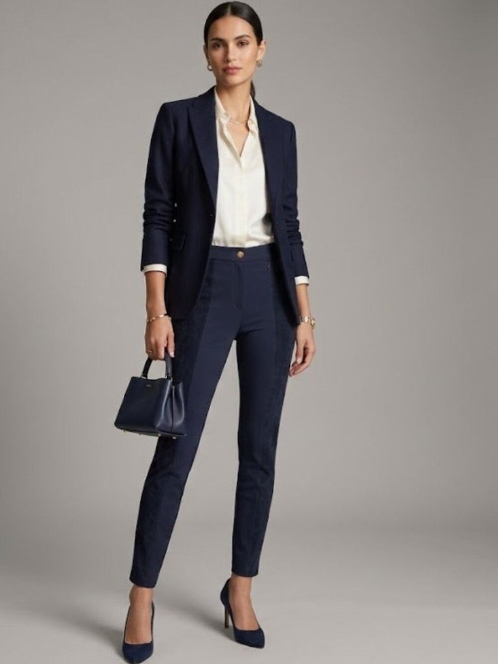 LAFAYETTE 148 NY Suede Leather Ankle Pants